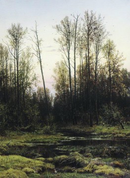 Iván Ivánovich Shishkin Painting - bosque en primavera de 1884 paisaje clásico Ivan Ivanovich